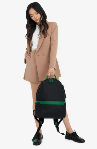 Shop Maison De Sabre Maison De Sabré Nylon Backpack In Emerald Green