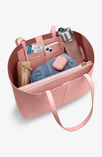Maison De Sabre Maison De Sabré Large Leather Snap Soft Tote In Sandstone Lily