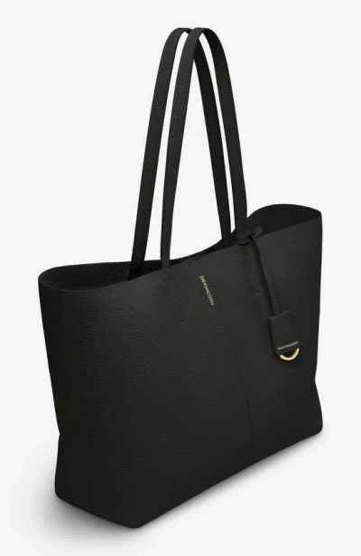 Maison De Sabre Maison De Sabré Large Leather Snap Soft Tote In Rouge Noir