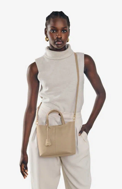Maison De Sabre Maison De Sabré Small Leather Soft Tote In Saharan Fuchsia