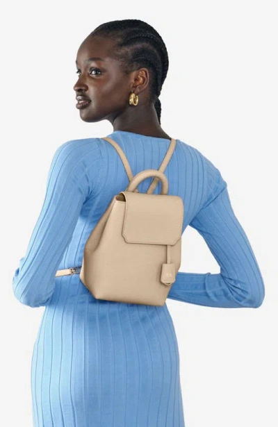 Maison De Sabre Maison De Sabré Mini Soft Leather Backpack In Saharan Nude