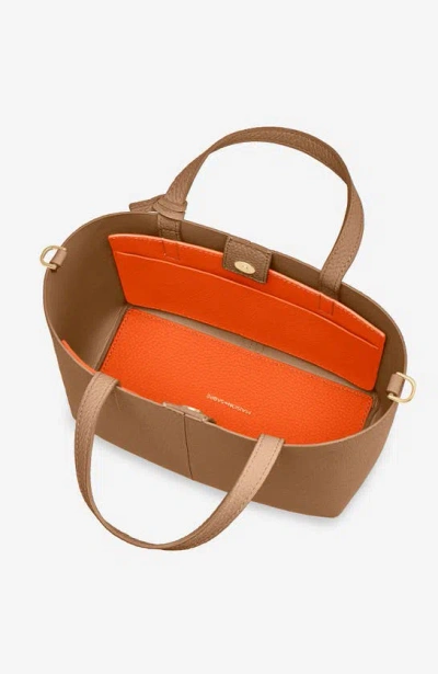 Maison De Sabre Maison De Sabré Small Leather Soft Tote In Sandstone Manhattan