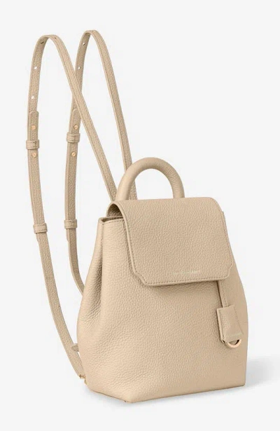 Maison De Sabre Maison De Sabré Mini Soft Leather Backpack In Saharan Nude