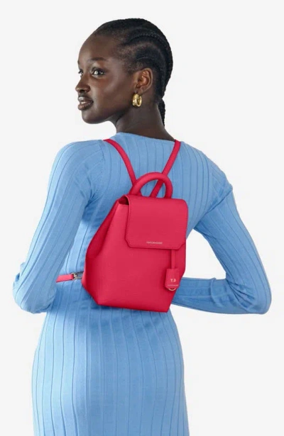 Maison De Sabre Maison De Sabré Mini Soft Leather Backpack In Shibuya Fuchsia