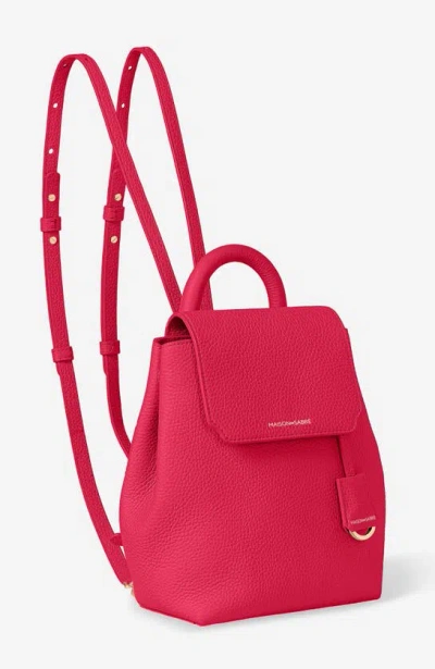 Maison De Sabre Maison De Sabré Mini Soft Leather Backpack In Shibuya Fuchsia
