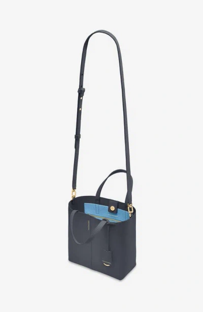Maison De Sabre Maison De Sabré Small Leather Soft Tote In Graphite Sky