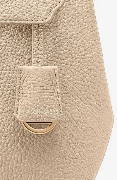 Maison De Sabre Maison De Sabré Mini Soft Leather Backpack In Saharan Nude