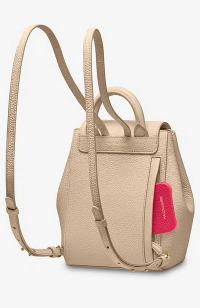 Shop Maison De Sabre Maison De Sabré Mini Soft Leather Backpack In Saharan Nude