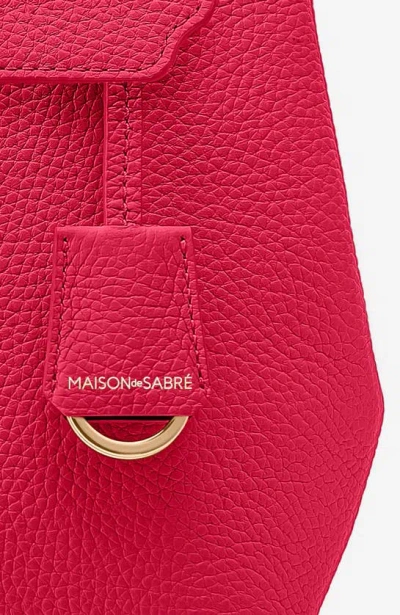 Maison De Sabre Maison De Sabré Mini Soft Leather Backpack In Shibuya Fuchsia