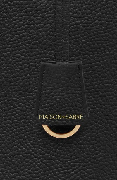 Maison De Sabre Maison De Sabré Tall Leather Soft Tote In Rouge Noir