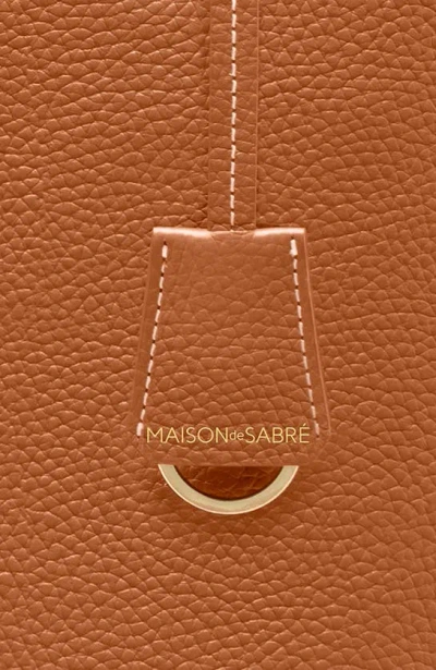 Maison De Sabre Maison De Sabré Tall Leather Soft Tote In Pecan Nude