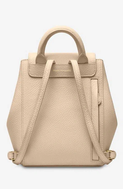 Shop Maison De Sabre Maison De Sabré Mini Soft Leather Backpack In Saharan Nude