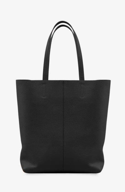 Maison De Sabre Maison De Sabré Tall Leather Soft Tote In Rouge Noir