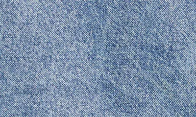 Mango Olivia Raw Hem Two Tone Denim Miniskirt In Denim