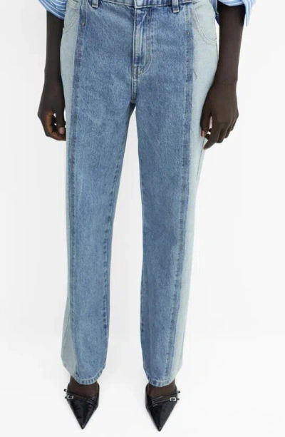 Shop Mango Olivia Straight Leg Jeans In Denim