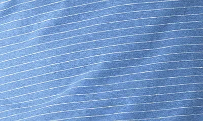 Shop Threads 4 Thought Stripe Short Sleeve Henley In Larkspur / Ecru
