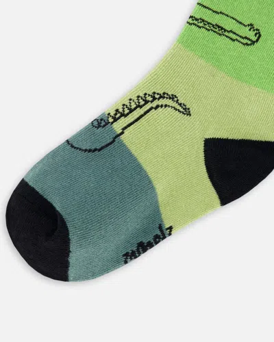 Shop Deux Par Deux Little Boy's Jacquard Socks Multi Green