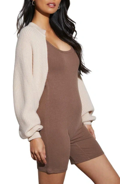 Shop Vici Collection Lanelle Shrug In Cream