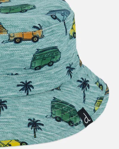 Shop Deux Par Deux Baby Boy's Beach Hat Printed Caravan In Printed Beach Caravan