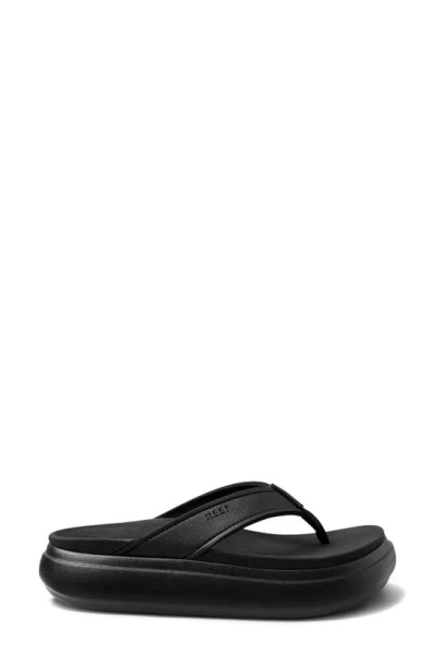 Shop Reef Cushion Bondi Flip Flop In Black/ Black