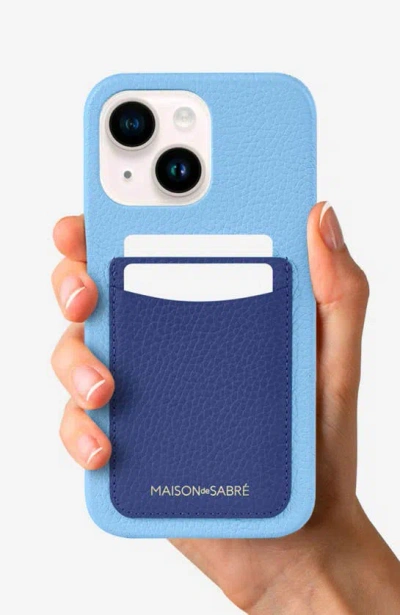 Shop Maison De Sabre Card Phone Case In Lapis Sky