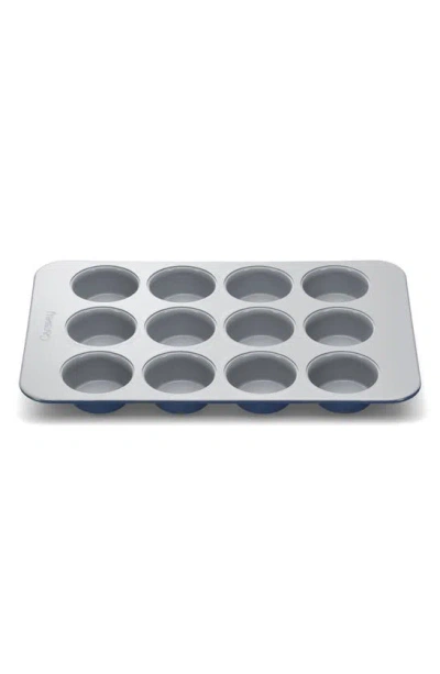 Shop Caraway Nonstick Ceramic Muffin Pan In Navy