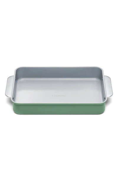 Shop Caraway Nonstick Ceramic Rectangle Baking Pan In Sage