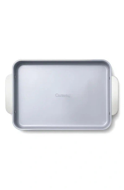 Shop Caraway Nonstick Ceramic Rectangle Baking Pan In Cream