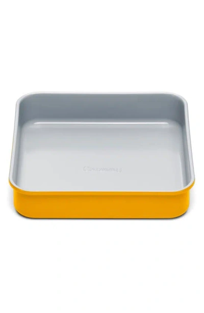 Shop Caraway Nonstick Ceramic Square Baking Pan In Marigold