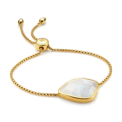 Shop Monica Vinader Gold Siren Nugget Cocktail Friendship Chain Bracelet Moonstone