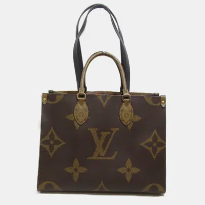 LOUIS VUITTON Pre-owned Canvas Mm Onthego Totes In Brown