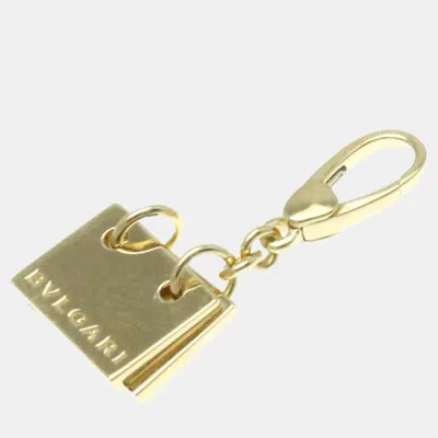 Pre-owned Bvlgari 18k Yellow Gold Memo Charm