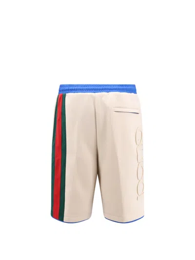 Shop Gucci Bermuda Shorts In Beige