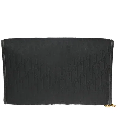 Shop Dior Trotter Black Canvas Shoulder Bag ()