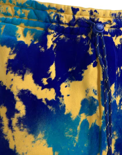 Shop Dolce & Gabbana Multicolor Tie Dye Cotton Jogger Men Sweatmen's Men's Pants