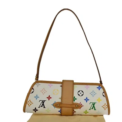 Pre-owned Louis Vuitton Shirley White Canvas Shoulder Bag ()