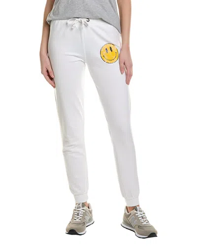 Shop Prince Peter Smiley Jogger Pant In White