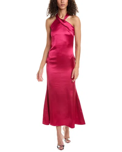 Shop Femme Society Halter Gown In Red