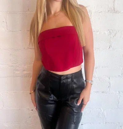 Shop Cotton Candy Twilight Tube Top In Crimson In Pink