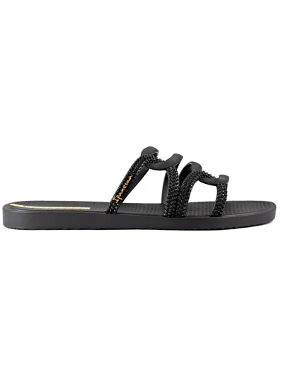 Shop Ipanema Solar Slide Womens Slip On Open Toe Slide Sandals In Black