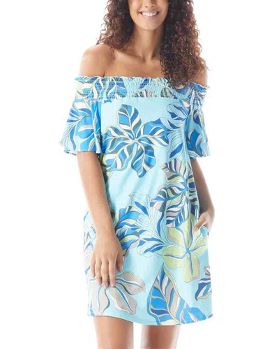 Shop Beach House Off The Shoulder Top In Blue