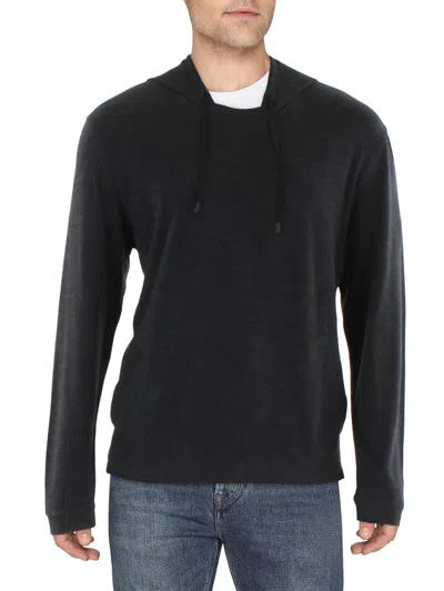 Shop Polo Ralph Lauren Mens Fleece Long Sleeve Hoodie In Black