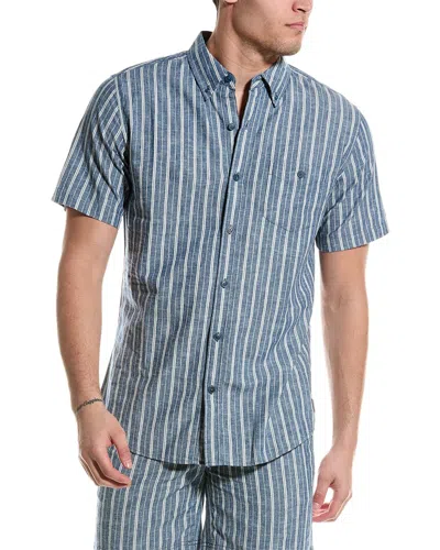 Shop Weatherproof Vintage Striped Shirt In Blue
