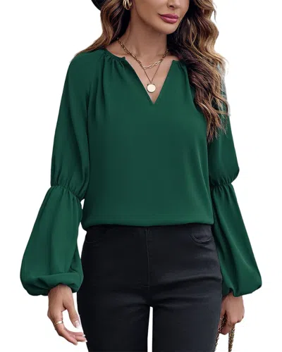 Shop Persea Blouse In Green