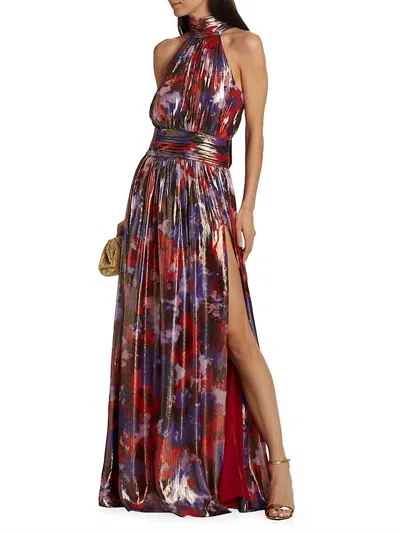 Shop Ramy Brook Ainsley Dress In Print Soiree Red In Multi