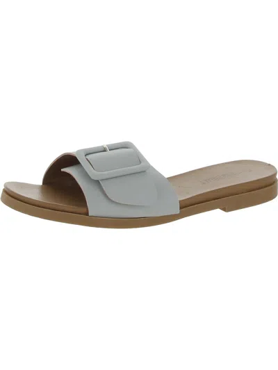 Shop Olivia Miller Bhfo Womens Slide Mules Slide Sandals In White