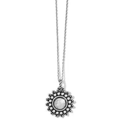 Shop Brighton Women's Telluride Small Round Necklace In Silver