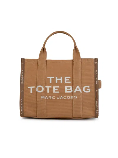 Shop Marc Jacobs Medium 'tote Bag' Camel Jacquard Bag In Brown