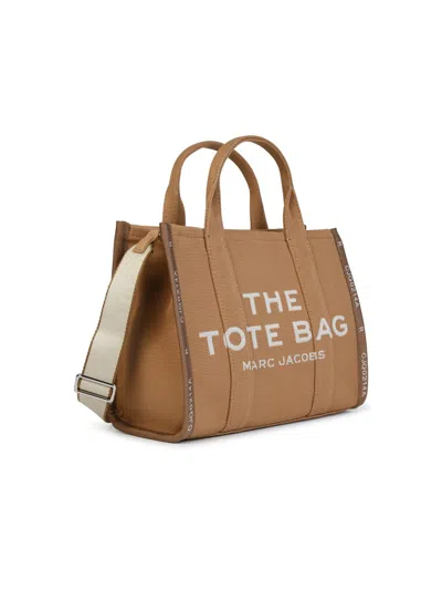 Shop Marc Jacobs Medium 'tote Bag' Camel Jacquard Bag In Brown