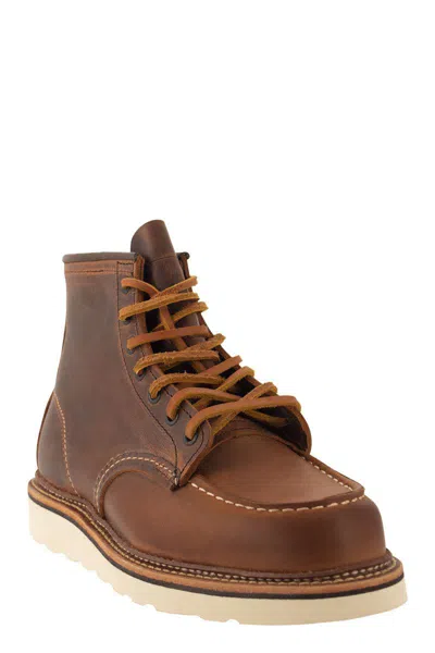 Shop Red Wing Shoes Classic Moc - Rough And Tough Leather Boot In Copper